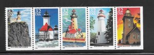 #2969-73a 32¢ Lighthouses Booklet Pane/5