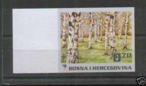 BOSNIA-MNH-ERROR-IMPERFORATED STAMP FLORA-BREZA-2008.