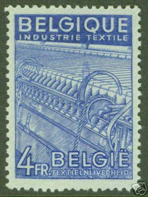 BELGUM BELGIQUE Scott 383 MH* Textile stamp CV $8