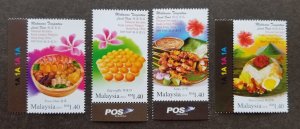 *FREE SHIP Malaysia Hong Kong Joint Issue Local Food 2014 (stamp logo) MNH