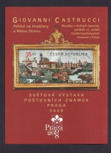 Czechoslovakia #3315 MNH 2006 sheet mosaic of Prague castle