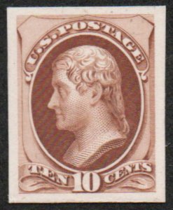 USA 161 P4 SUPERB, proof on cardboard, beautifully centered, GEM! Retail $300