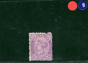 Australia States QUEENSLAND QV SG.144 1s Deep Violet 1880 Mint MNG c£190- RBLUE9