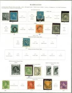 EDW1949SELL : BARBADOS Nice Mint & Used collection on Scott pgs. Scott Cat $932.