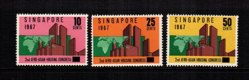 singapore 80 - 82  MNH cat $ 3.30