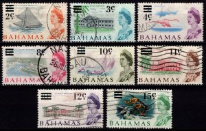 Bahamas 1966 Elizabeth II Def. Optd. Decimal Currency, Part Set [Used]