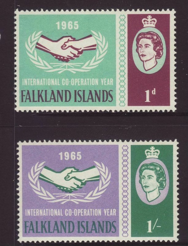 1965 Falkland Is ICY Set Unmounted Mint SG221/222