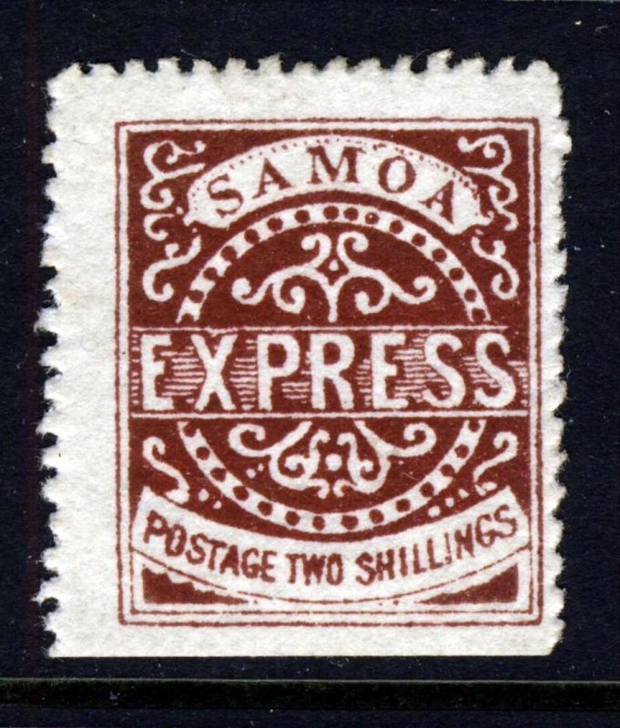 SAMOA 1879 Two Shillings Chocolate Third State SG 13a MINT