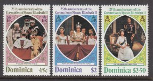 Dominica 570-572 MNH VF