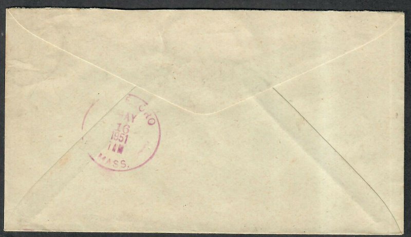 1951 Prexie Cover 5c New York NY G.P.O. Special Delivery