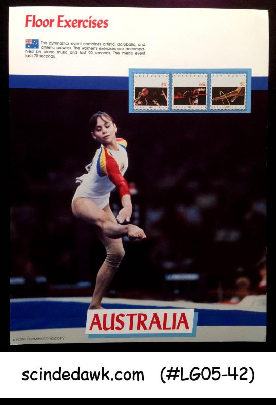 AUSTRALIA - 1988 OLYMPIC GAMES FLOOR EXERCISES PANEL MNH
