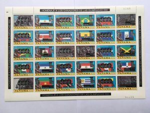 PANAMA 1980 Flags Two Sheets Olympics Moscow Lake Placid MNH