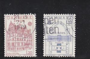 Denmark  Scott#  614-5  Used