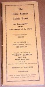 1957 The Rare Stamp Guide Book - Vincent Cataldi