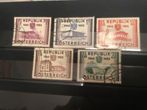 ICOLLECTZONE Austria #599-603 VF Used  (BK1-25)