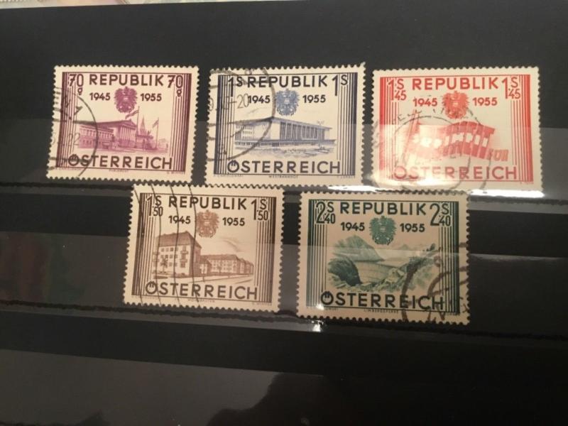 ICOLLECTZONE Austria #599-603 VF Used  (BK1-25)