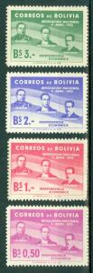 Bolivia - Scott 378-381 MH