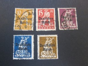 Germany 1920 Sc 257-61 FU