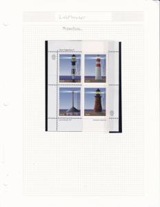 Lighthouse Topical Sets Album Pages Many Different Countries all Complete VF/NH