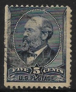 United States - Scott #205 5c James Garfield Yellow brown Ave - F Used