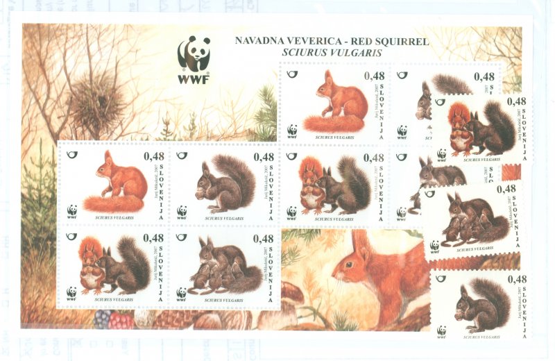 Slovenia #714-718 Mint (NH) Single (Complete Set) (Fauna) (Wildlife) (Wwf)