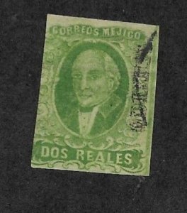 1856 Mexico Sc3 2r Miguel Hidalgo y Costilla used