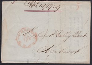 1849 Stampless Cover