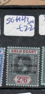 TOGO KGV   2/6      SG H43    MOG      P0308H