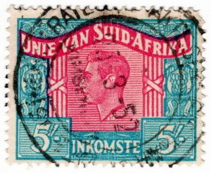 (I.B) South Africa Revenue : Duty Stamp 5/- (Afrikaans) 