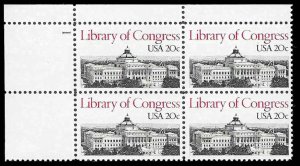 PCBstamps   US #2004 PB 80c(4x20c)Liberty of Congress, #1, MNH, (PB-1)