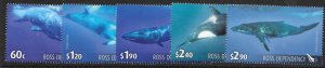 ROSS DEPENDENCY SG120/4 2010 WHALES MNH (r)