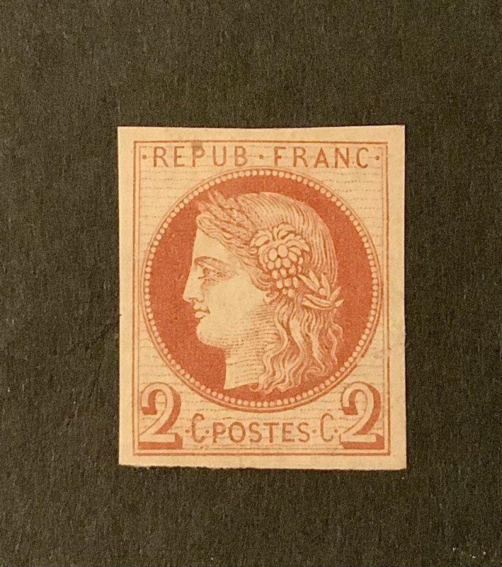 FRENCH COLONIES SC#17 MLH OG. SIGNED CV500.00 FRESH!