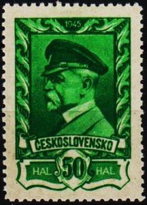 Czechoslovakia. 1945 50h S.G.424 Mounted Mint