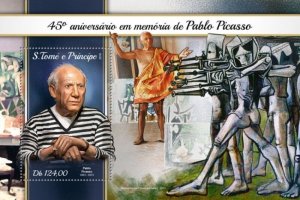 St Thomas - 2018 Pablo Picasso - Stamp Souvenir Sheet - ST18104b