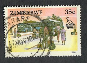 Zimbabwe #627 used single