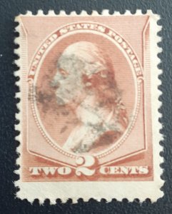 StampGeek US SCOTT #210 USED FINE-VERY FINE LIGHT HINGE