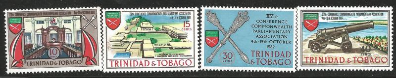 TRINIDAD & TOBAGO 69-72, MNH, 15TH CONFERENCE OF COMMONWEALTH PARLIAMENTARY A...