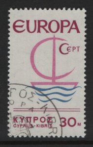 Cyprus    #276   used  1966   Europa  30m