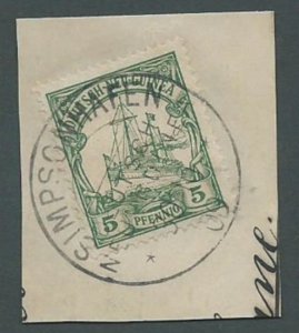 ***NEW GUINEA POSTMARK***SIMPSONHAFEN***FINE STRIKE***