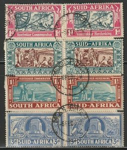 EDSROOM-O10444 South Africa 79-80, B7-B8 Used on Piece 1938 Complete CV$30