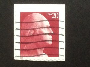 US SC 3483, Washington, die cut 10.5x11, used on paper, VF