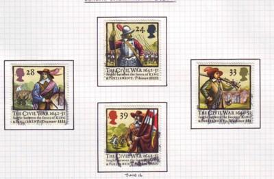 Great Britain Sc 1454-7 1992 Civil War stamps used