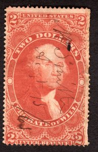 USA  Revenue  Scott # R83c   $2  Probate of will  Lot 170501