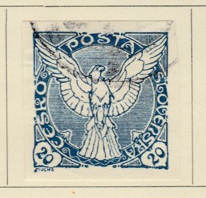 A5P64F22 Czechoslovakia Newspaper Stamp 1918-20 20h Used-