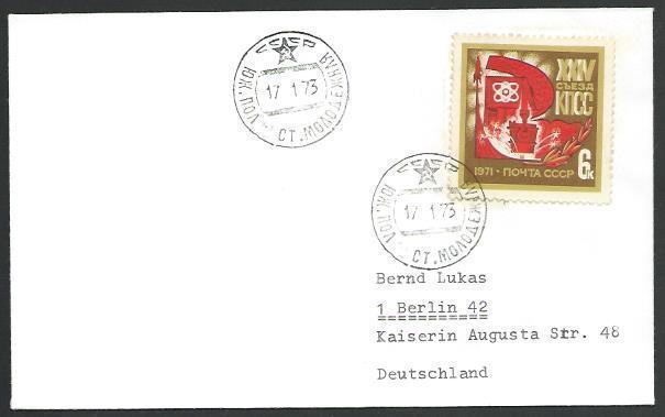 RUSSIA ANTARCTIC 1973 cover base camp cds..................................53544