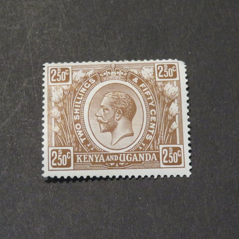 Kenya and Uganda #31 2Sh50c Mint OG NH 1922-27 Cv.$24