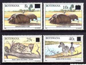 Botswana 1979 Fauna Ovpt.'s Complete Mint MNH Set SC 506-509