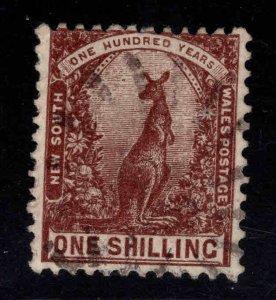 New South Wales Scott 82 Used wmk 55, perf 11x12 Roo stamp