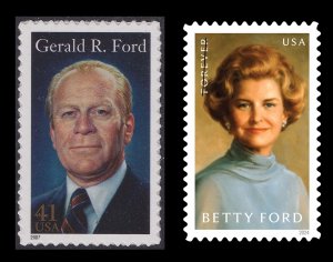 US 4199 5852 Gerald Betty Ford 41c F set 2 MNH 2007 2024 after April 15