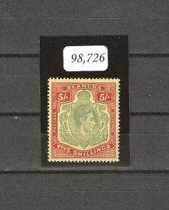 BERMUDA 1938/53 SG 118c MINT £1500. CERT